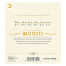 D'Addario EJS86 Stainless Steel Bajo Sexto Strings