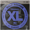 D'Addario EHR350 Half Round Guitar Guitar Strings Jazz Light 12-52