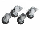 RCF AC-PRO-WHEELS 4 Swivel Castor 100mm Wheels with Roller Bearing Kit
