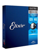 Elixir 12025 Cordes de guitare électrique en acier nickelé léger avec revêtement Polyweb - .009-0.46