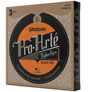 D'Addario EJ43-3D EJ 3-Pack Pro Arte Clear Nylon Classical Guitar Strings Light 27.5-42