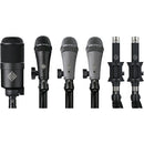 Telefunken DC6 Condenser & Dynamic Microphone System for Drum Kits (6 Mics) - Red One Music