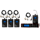 Galaxy Audio AS-1406-4 Wireless Personal Monitor Band Pack System Band M Black - Red One Music
