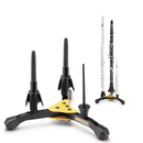 Hercules Ds543Bb 2 Clarinetsflutes And 1 Piccolo Stand W Bag - Red One Music