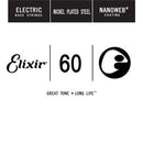 Elixir 15360 Nanoweb Coated Electric Bass String - .060