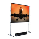 The Screen Works Ezii5X7C 5X7 Foot Ez-Fold Single-Tube Screen - Red One Music