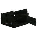 Odyssey FZ1004BL - Black 10U Top Slanted 4U Vertical Pro Combo Rack