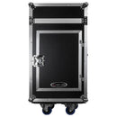 Odyssey FZ1014W - Rack combo vertical 14U incliné sur le dessus 10U avec roulettes