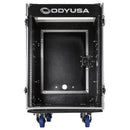 Odyssey FZ1014W - Rack combo vertical 14U incliné sur le dessus 10U avec roulettes
