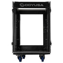 Odyssey FZ1014W - Rack combo vertical 14U incliné sur le dessus 10U avec roulettes