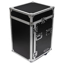 Odyssey FZ1014W - Rack combo vertical 14U incliné sur le dessus 10U avec roulettes
