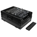 Odyssey FZ12MIXXDBL - Universal Black 12″ Format DJ Mixer Flight Case with Extra Deep Rear Cable Compartment