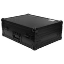 Odyssey FZ12MIXXDBL - Universal Black 12″ Format DJ Mixer Flight Case with Extra Deep Rear Cable Compartment