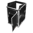 Odyssey FZ1416W - Rack combo vertical 16U incliné sur le dessus 14U avec roulettes
