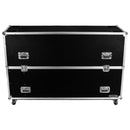Odyssey FZ2FSM75W - Boîtier pour double écran plat 75″ avec roulettes