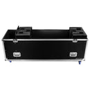 Odyssey FZ2FSM75W - Boîtier pour double écran plat 75″ avec roulettes