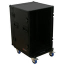 Odyssey FZAR16WBL - Black 16U Pro Amp Rack with Casters