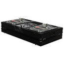 Odyssey FZBM10WBL Format DJ Mixer et deux platines en position de combat Flight Coffin Case - 10" (Noir)
