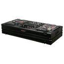 Odyssey FZBM12WBL Format DJ Mixer et deux platines en position de combat Flight Coffin Case - 12" (Noir)