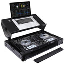 Odyssey FZGSADDJSR2BL - Flight case noir Pioneer DDJ-SR / DDJ-SR2 avec plateforme Angle Glide