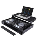 Odyssey FZGSADDJSR2BL - Flight case noir Pioneer DDJ-SR / DDJ-SR2 avec plateforme Angle Glide