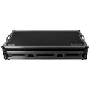 Odyssey FZGSL12CDJWR Table de mixage DJ au format bas et deux lecteurs multimédias grand format Flight Coffin Case avec roulettes et plateforme coulissante – 30,5 cm (Noir)