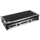 Odyssey FZGSL12CDJWR Table de mixage DJ au format bas et deux lecteurs multimédias grand format Flight Coffin Case avec roulettes et plateforme coulissante – 30,5 cm (Noir)