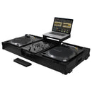 Odyssey FZGSLBM10WRBL Low Profile Format DJ Mixer and Two Battle Position Turntables Flight Coffin Case w/Wheels and Glide Platform - 10" (Black)