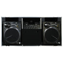 Odyssey FZGSLBM12WR Low Profile Format DJ Mixer and Two Battle Position Turntables Flight Coffin Case w/Wheels and Glide Platform - 12″