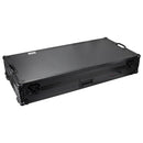 Odyssey FZGSLBM12WRBL Low Profile Format DJ Mixer and Two Battle Position Turntables Flight Coffin Case with Wheels and Glide Platform - 12" (Black)