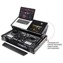 Odyssey FZGSPIDDJ8001BL Pioneer DDJ-800 Flight Case w/Bottom 1U Rack Space and Glide Platform (Black)