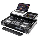 Odyssey FZGSPIDDJ8001BL Pioneer DDJ-800 Flight Case w/Bottom 1U Rack Space and Glide Platform (Black)