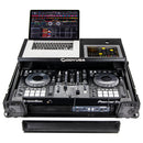 Odyssey FZGSPIDDJ8001BL Pioneer DDJ-800 Flight Case w/Bottom 1U Rack Space and Glide Platform (Black)