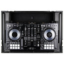 Odyssey FZGSPIDDJ8001BL Pioneer DDJ-800 Flight Case w/Bottom 1U Rack Space and Glide Platform (Black)