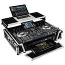 Odyssey FZGSPRIME4W2 Denon Prime 4 Flight Case avec plateforme brevetée Glide pour ordinateur portable et espace rack 2U