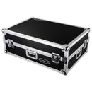 Odyssey FZGSPRIME4W2 Denon Prime 4 Flight Case avec plateforme brevetée Glide pour ordinateur portable et espace rack 2U