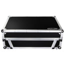Odyssey FZGSPRIME4W2 Denon Prime 4 Flight Case avec plateforme brevetée Glide pour ordinateur portable et espace rack 2U