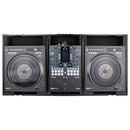 Odyssey FZGSRANE1272WBL Low Profile Rane Twelve et Rane Seventy/Seventy-Two Coffin Flight Case avec plateforme Glide (Noir)