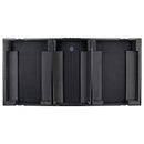Odyssey FZGSRANE1272WBL Low Profile Rane Twelve et Rane Seventy/Seventy-Two Coffin Flight Case avec plateforme Glide (Noir)