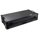Odyssey FZGSRANE1272WBL Low Profile Rane Twelve et Rane Seventy/Seventy-Two Coffin Flight Case avec plateforme Glide (Noir)