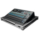 Odyssey FZQU24W - Flight-case pour console de mixage Allen &amp; Heath QU-24 avec roulettes