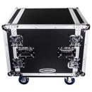 Odyssey FZS08W - 8U Shock Mount Rack Flight Case with Caster Wheels