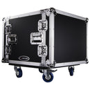 Odyssey FZS08W - 8U Shock Mount Rack Flight Case with Caster Wheels
