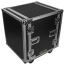 Odyssey FZS12W - 12U Shock Mount Rack Flight Case with Wheels