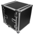 Odyssey FZS12W - 12U Shock Mount Rack Flight Case with Wheels
