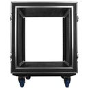 Odyssey FZS12W - 12U Shock Mount Rack Flight Case with Wheels