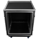 Odyssey FZS12W - 12U Shock Mount Rack Flight Case with Wheels