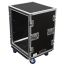 Odyssey FZS14W - 14U Shock Mount Rack Flight Case with Wheels