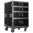 Odyssey FZWB4WDLX - Deluxe Four Drawer Workbox Tour Flight Case with Casters and Side Table