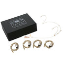 Galaxy Audio HSM4-OBG-4AT Beige Dual Ear Omni-Directional Headset Mic with 4 Cables - Audio-Technica